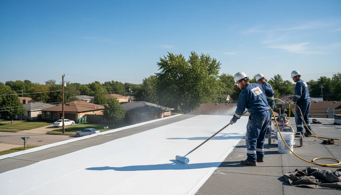 Commercial roof coating in South Mills, NC near me